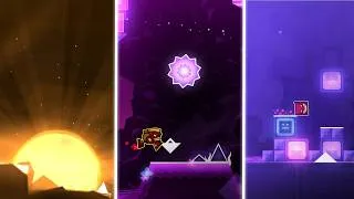 Miniature : 3 NIVEAUX EN UN JOUR ! "Starlight Trilogy" de Sydorf  - Niveau Francophone | Geometry Dash FR