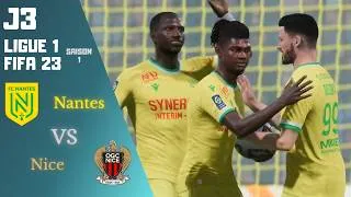 Miniature : (J3) Nice prend la 2EME PLACE après un GROS MATCH à Nantes | Ligue 1 FIFA 23 S1