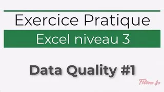 Miniature : Excel   3 Avancé   Exercice 11 Data Quality #1