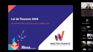 Miniature : REPLAY WEBINAIRE WALTER FRANCE LOI DE FINANCES 2026