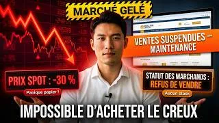 Miniature : VENTES SUSPENDUES : les marchands refusent de vendre l’argent après une chute de 30 %
