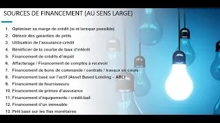 Miniature : Stratégie de financement: 15 options pour améliorer votre fonds de roulement.