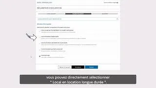 Miniature : Déclaration et mise à jour de l'occupation d'un bien immobilier en location longue durée