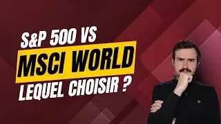 Miniature : ETF MSCI World vs S&P 500 — lequel choisir en 2026 ? (mon choix personnel)