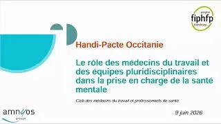 Miniature : Occitanie - Santé mentale - Le rôle des médecins du travail et des équipes pluridisciplinaires