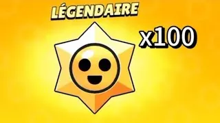 Miniature : PACK OPPENING DES 100 PRIX STARS SUR BRAWL STARS 😱😱 !!! #packopening