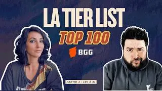 Miniature : On classe le TOP 100 BGG sans filet ! Tier List Partie 1 (100 à 81)