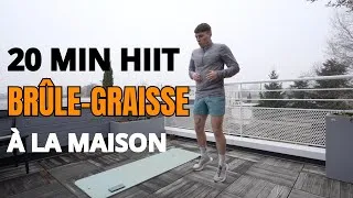 Miniature : 🔥 20 MIN HIIT BRÛLE-GRAISSE À LA MAISON (SANS MATOS)