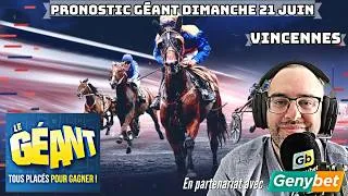Miniature : 🔴🏇Prono GÉANT Vincennes Ticket 7,20€ !🏇(Dimanche 21/6)Journée des champions matinale! @GenybetTurf