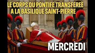 Miniature : Le Corps du Pape Transféré à la Basilique Saint Pierre