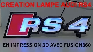 Miniature : Impression 3d d'une lampe  avec Fusion 360 . TUTO