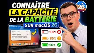 Miniature : Comment connaître la capacité de la batterie sur macOS 26