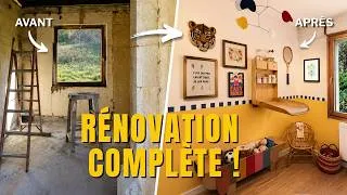 Miniature : RÉNOVATION COMPLÈTE de la chambre de bébé 👶 (volet à galandage, enduit, peinture, déco !)