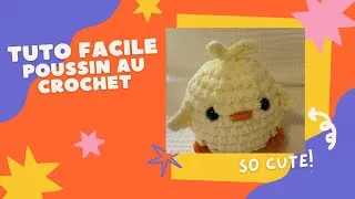Miniature : Tuto Amigurumi poussin au crochet facile