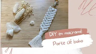 Miniature : DIY porte clé en macramé | Easy macrame keychain | macramé tutorial