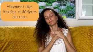 Miniature : Étirements des fascias antérieurs du cou (exercice kiné)