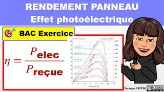 Miniature : Rendement d'un panneau photovoltaïque / exercice / bac
