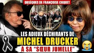 Miniature : Obsèques de Françoise Coquet : les adieux déchirants de Michel Drucker à sa "sœur jumelle"