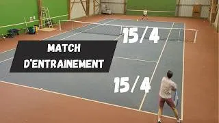 Miniature : Des progrès ? | 15/4 vs 15/4 | Tennis amateur | Match d'entrainement