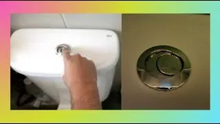 Miniature : Démonter réparer réservoir chasse d'eau WC  bouton poussoir Roca Zoom #Sedépanner