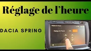 Miniature : Comment changer régler l'heure d'une voiture DACIA Spring de 2023