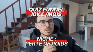 Miniature : #1 Ce Quiz Funnel rapporte + 10 000€ par mois : Niche perte de poids