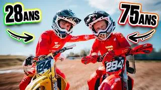 Miniature : MON GRAND-PÈRE EN MOTOCROSS SUR UN TERRAIN HARDCORE !!