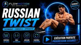 Miniature : RUSSIAN TWIST Parfait 🔥 Exercice Ultime pour Obliques & Abdos en Acier (Débutant à Avancé)