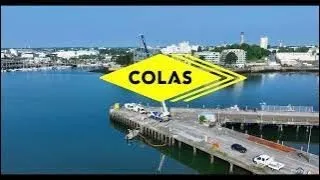 Miniature : Vidéo Drone - COLAS - Mise en oeuvre d'un système de guidage pour ponton au quai TCD de Lanester