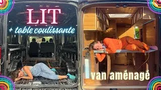 Miniature : Je crée un LIT FIXE +TABLE  COULISSANTE pour mon van aménagé !