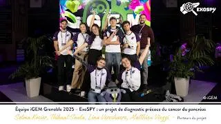 Miniature : Équipe iGEM Grenoble 2025 : Médaille d’argent au MIT iGEM – projet ExoSPY