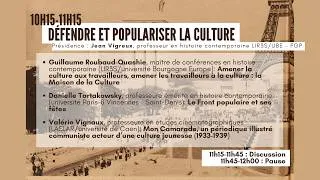 Miniature : Le Front populaire : un élan culturel - 1. Ouverture et Défendre et populariser la culture
