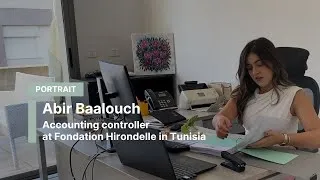 Miniature : PORTRAIT : Abir Baalouch, accounting controller at Fondation Hirondelle in Tunisia