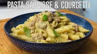 Miniature : Pasta saucisse et courgette au parmesan et basilic 