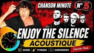 Miniature : Enjoy The Silence à la guitare acoustique | Chanson Minute n°5