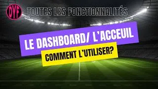 Miniature : L'onglet dashboard/ l'accueil et ces fonctionnalités.