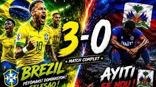 Miniature : Brésil vs haïti 3- 0 resumé Highligliht