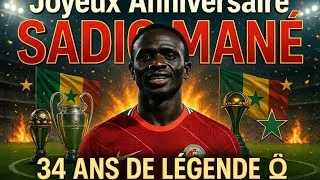 Miniature : Sadio Mané ! L'Héros Sénégalais qui a Conquis le Monde – 34 Ans de Légende