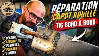 Miniature : Capot HS ? Je le sauve avec une réparation invisible (TIG + planage)