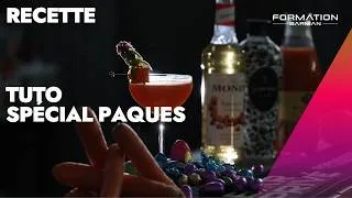 Miniature : Le Jardin de Pâques - Cocktail de Pâques au Gin & Jus de Carotte - FORMATION BARMAN