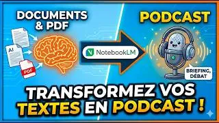 Miniature : NOTEBOOK LM  | Comment créer un Podcast Pro en 2 clics avec l'IA ?