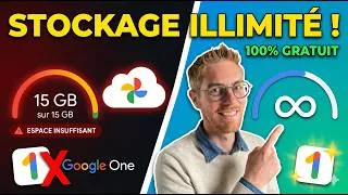 Miniature : Comment avoir du Stockage Google ILLIMITÉ et GRATUITEMENT ? (Astuce 2026)