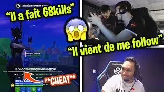 Miniature : 4ZR TROUVE UN CHEATER EN CASH CUP 😱 UNE STAR FOLLOW FLOKI EN QUALIF FNCS 😳 (Fortnite Moments France)