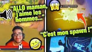 Miniature : UN VIEWER DE NEVER FAIT SON COMING OUT EN LIVE🤣 EMXXRR PATRON DE SON SPAWN😱(Fortnite Moments France)