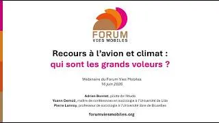 Miniature : Webinaire « Mais qui prend l'avion ? » | 16 juin 2026