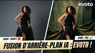 Miniature : Masterclass Photo Remplacer un fond de studio en 1 clic ! (Tuto Evoto IA)