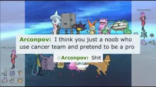Miniature : THE MOST TOXIC SALTY NOOB POKEMON PLAYER I'VE EVER SEEN...