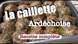 Miniature : 🔥 Un ardéchois révèle la vraie recette des caillettes.