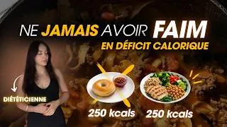 Miniature : Comment ne pas avoir FAIM en DÉFICIT calorique ? - conseils & aliments