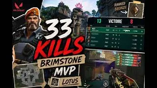 Miniature : BRIMSTONE DIFF 🔥 | 33 KILLS sur LOTUS